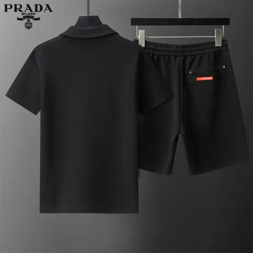 Replica Prada Tracksuits Short Sleeved For Men #1444872 $80.00 USD for Wholesale