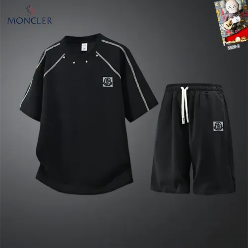 Wholesale Moncler Tracksuits Short Sleeved For Men #1444877 $56.00 USD, Wholesale Quality Replica Moncler Tracksuits