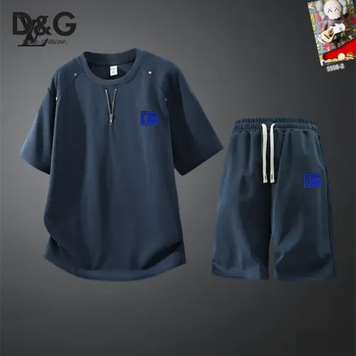 Wholesale Dolce &amp; Gabbana D&amp;G Tracksuits Short Sleeved For Men #1444884 $56.00 USD, Wholesale Quality Replica Dolce &amp; Gabbana D&amp;G Tracksuits