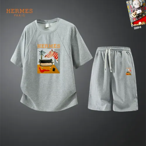 Wholesale Hermes Tracksuits Short Sleeved For Men #1444891 $56.00 USD, Wholesale Quality Replica Hermes Tracksuits