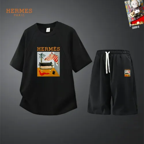 Wholesale Hermes Tracksuits Short Sleeved For Men #1444893 $56.00 USD, Wholesale Quality Replica Hermes Tracksuits