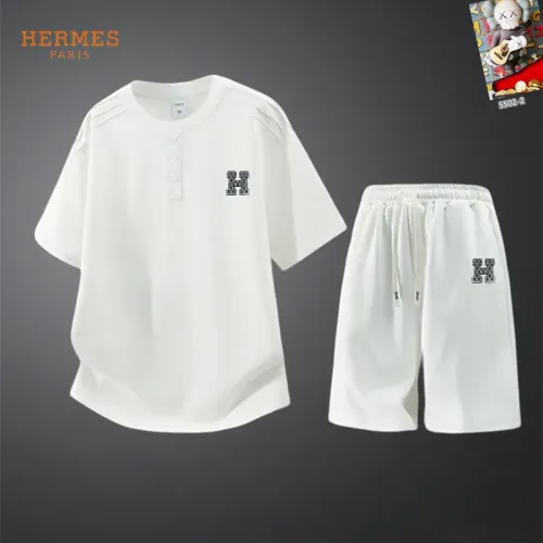 Wholesale Hermes Tracksuits Short Sleeved For Men #1444902 $56.00 USD, Wholesale Quality Replica Hermes Tracksuits