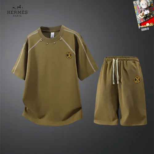 Wholesale Hermes Tracksuits Short Sleeved For Men #1444920 $56.00 USD, Wholesale Quality Replica Hermes Tracksuits
