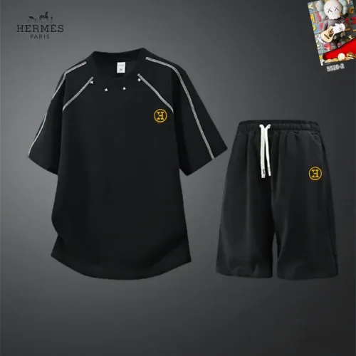 Wholesale Hermes Tracksuits Short Sleeved For Men #1444921 $56.00 USD, Wholesale Quality Replica Hermes Tracksuits
