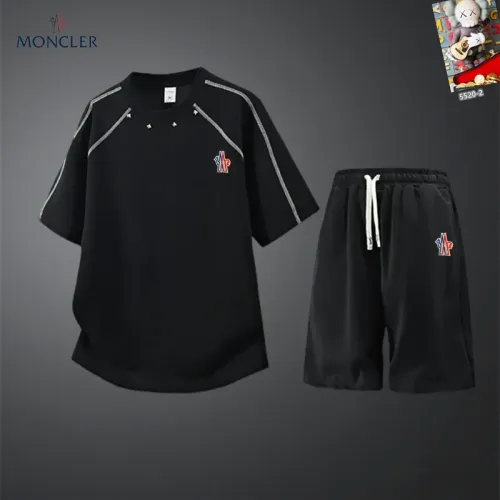 Wholesale Moncler Tracksuits Short Sleeved For Men #1444925 $56.00 USD, Wholesale Quality Replica Moncler Tracksuits