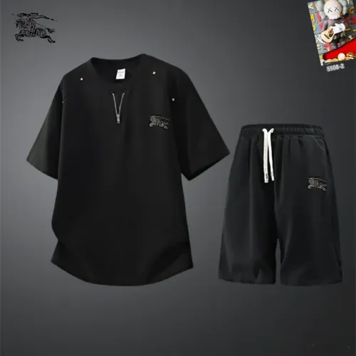 Wholesale Burberry Tracksuits Short Sleeved For Men #1444933 $56.00 USD, Wholesale Quality Replica Burberry Tracksuits