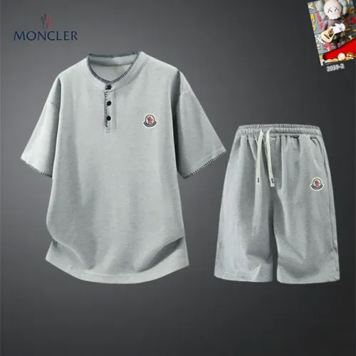 Wholesale Moncler Tracksuits Short Sleeved For Men #1444943 $56.00 USD, Wholesale Quality Replica Moncler Tracksuits