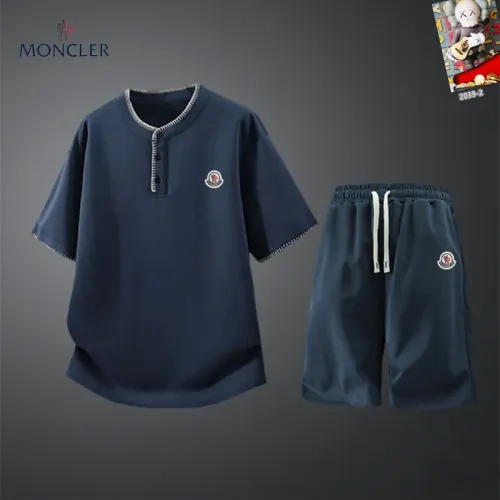 Wholesale Moncler Tracksuits Short Sleeved For Men #1444944 $56.00 USD, Wholesale Quality Replica Moncler Tracksuits