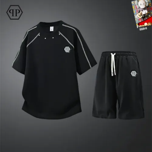 Wholesale Philipp Plein PP Tracksuits Short Sleeved For Men #1444949 $56.00 USD, Wholesale Quality Replica Philipp Plein PP Tracksuits