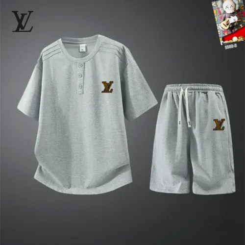 Wholesale Louis Vuitton LV Tracksuits Short Sleeved For Men #1444952 $56.00 USD, Wholesale Quality Replica Louis Vuitton LV Tracksuits