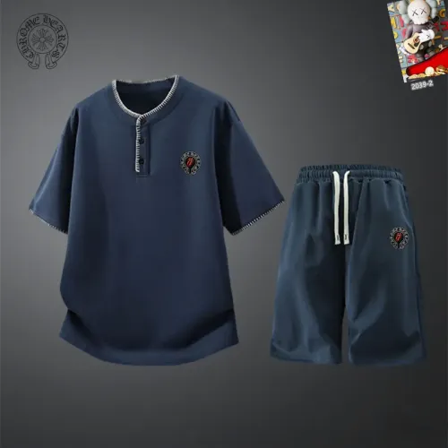 Wholesale Chrome Hearts Tracksuits Short Sleeved For Men #1444965 $56.00 USD, Wholesale Quality Replica Chrome Hearts Tracksuits