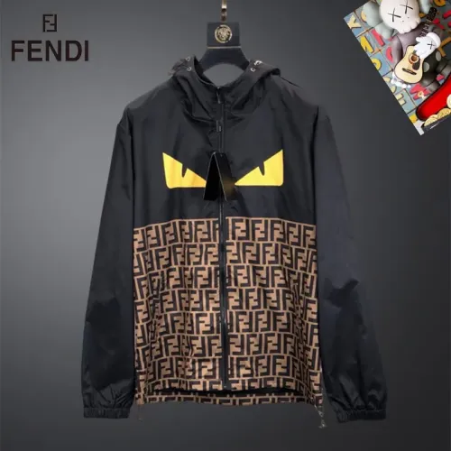 Wholesale Fendi Jackets Long Sleeved For Men #1444980 $60.00 USD, Wholesale Quality Replica Fendi Jackets