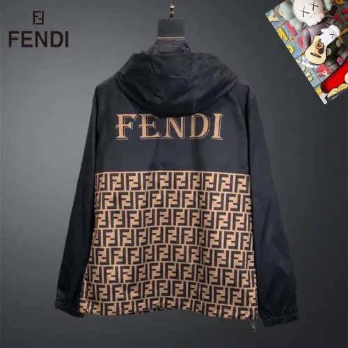 Replica Fendi Jackets Long Sleeved For Men #1444980 $60.00 USD for Wholesale