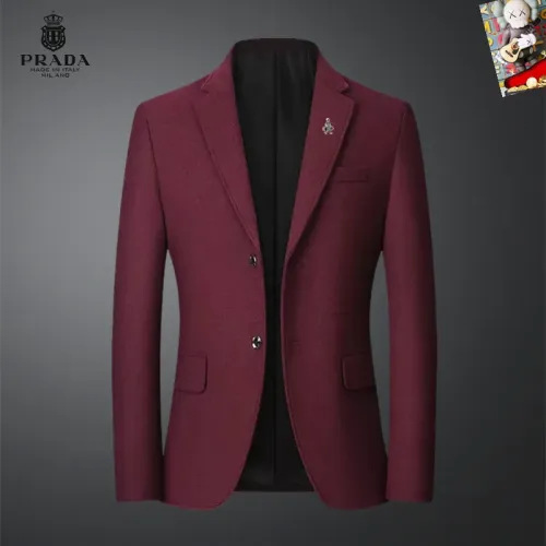 Wholesale Prada Jackets Long Sleeved For Men #1444987 $68.00 USD, Wholesale Quality Replica Prada Jackets