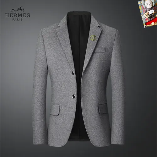 Wholesale Hermes Jackets Long Sleeved For Men #1445011 $68.00 USD, Wholesale Quality Replica Hermes Jackets