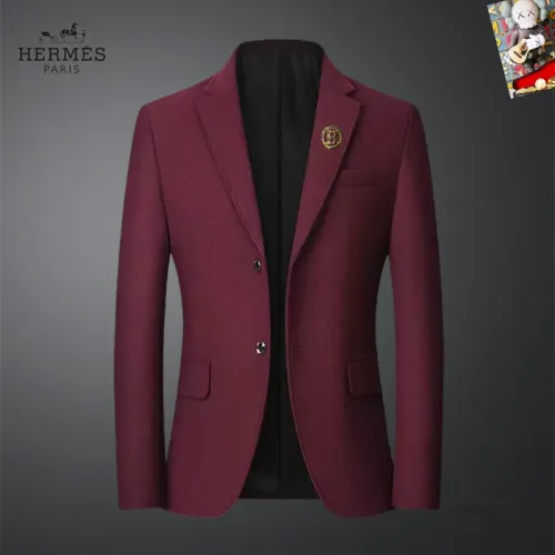 Wholesale Hermes Jackets Long Sleeved For Men #1445012 $68.00 USD, Wholesale Quality Replica Hermes Jackets