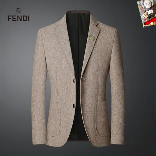 Wholesale Fendi Jackets Long Sleeved For Men #1445016 $68.00 USD, Wholesale Quality Replica Fendi Jackets