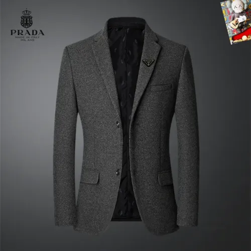 Wholesale Prada Jackets Long Sleeved For Men #1445021 $68.00 USD, Wholesale Quality Replica Prada Jackets