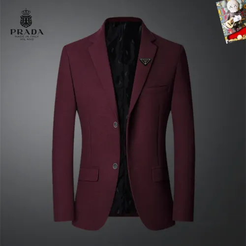 Wholesale Prada Jackets Long Sleeved For Men #1445022 $68.00 USD, Wholesale Quality Replica Prada Jackets