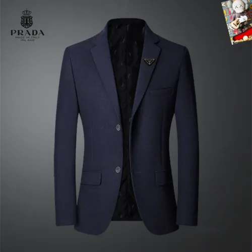 Wholesale Prada Jackets Long Sleeved For Men #1445023 $68.00 USD, Wholesale Quality Replica Prada Jackets