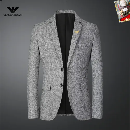 Wholesale Armani Jackets Long Sleeved For Men #1445041 $68.00 USD, Wholesale Quality Replica Armani Jackets