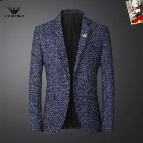Wholesale Armani Jackets Long Sleeved For Men #1445042 $68.00 USD, Wholesale Quality Replica Armani Jackets