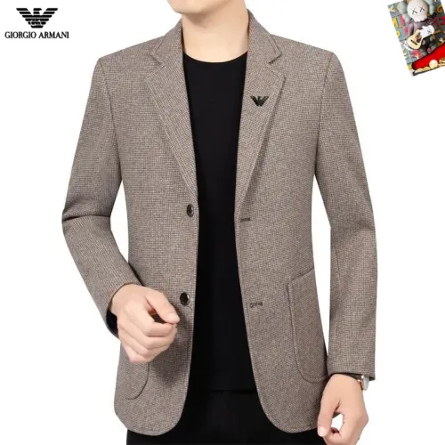 Wholesale Armani Jackets Long Sleeved For Men #1445055 $68.00 USD, Wholesale Quality Replica Armani Jackets
