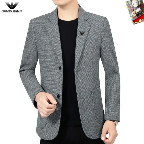 Wholesale Armani Jackets Long Sleeved For Men #1445056 $68.00 USD, Wholesale Quality Replica Armani Jackets