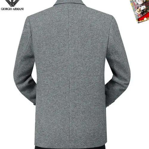 Replica Armani Jackets Long Sleeved For Men #1445056 $68.00 USD for Wholesale