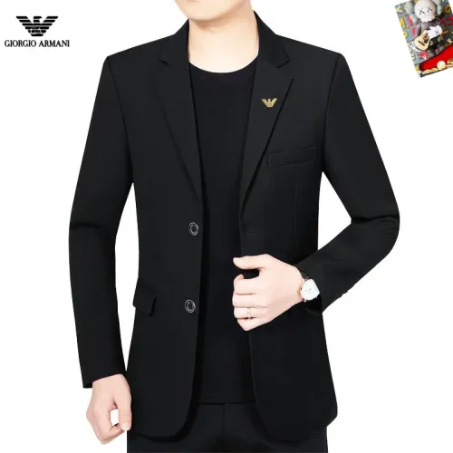 Wholesale Armani Jackets Long Sleeved For Men #1445075 $68.00 USD, Wholesale Quality Replica Armani Jackets