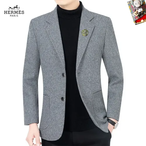 Wholesale Hermes Jackets Long Sleeved For Men #1445080 $68.00 USD, Wholesale Quality Replica Hermes Jackets