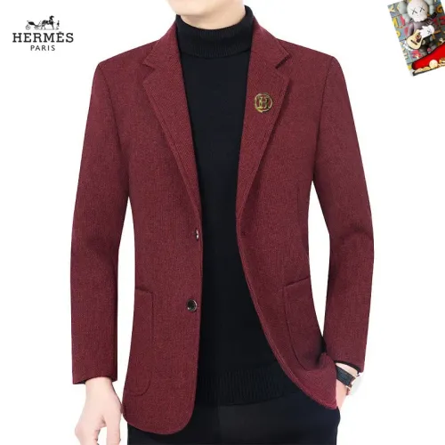 Wholesale Hermes Jackets Long Sleeved For Men #1445082 $68.00 USD, Wholesale Quality Replica Hermes Jackets