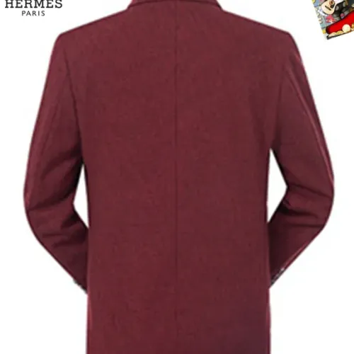 Replica Hermes Jackets Long Sleeved For Men #1445082 $68.00 USD for Wholesale