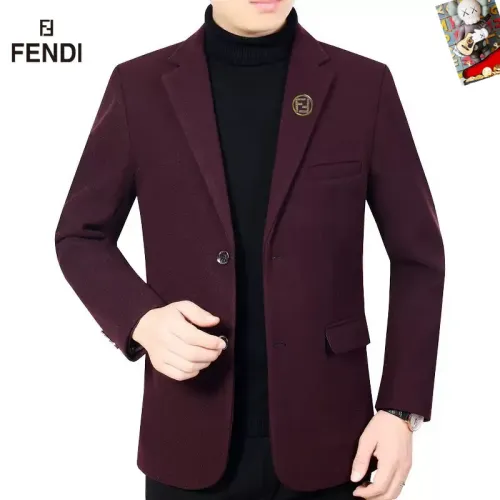 Wholesale Fendi Jackets Long Sleeved For Men #1445085 $68.00 USD, Wholesale Quality Replica Fendi Jackets