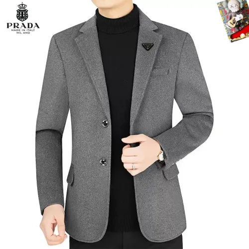 Wholesale Prada Jackets Long Sleeved For Men #1445093 $68.00 USD, Wholesale Quality Replica Prada Jackets