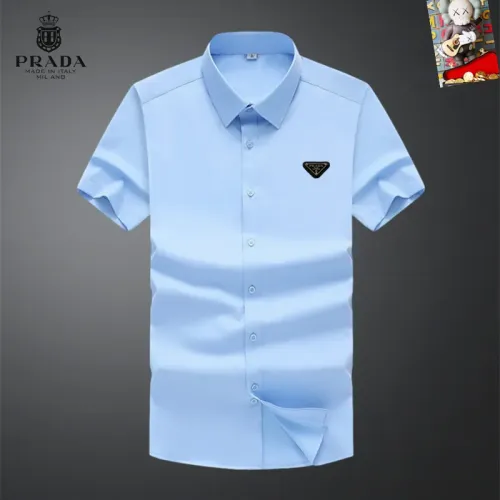 Wholesale Prada Shirts Short Sleeved For Unisex #1445106 $38.00 USD, Wholesale Quality Replica Prada Shirts