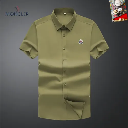 Wholesale Moncler Shirts Short Sleeved For Unisex #1445159 $38.00 USD, Wholesale Quality Replica Moncler Shirts