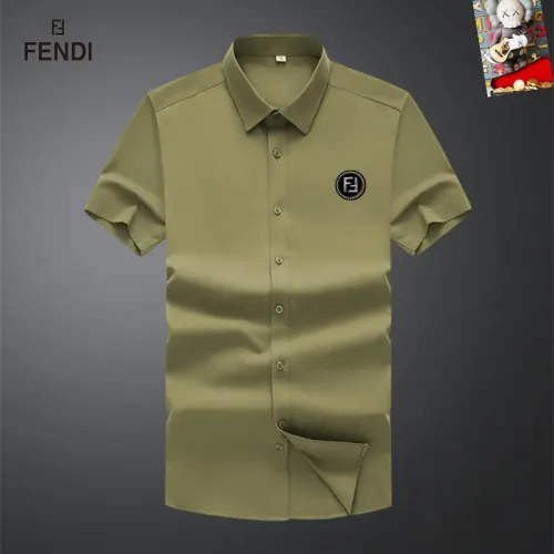Wholesale Fendi Shirts Short Sleeved For Unisex #1445214 $38.00 USD, Wholesale Quality Replica Fendi Shirts