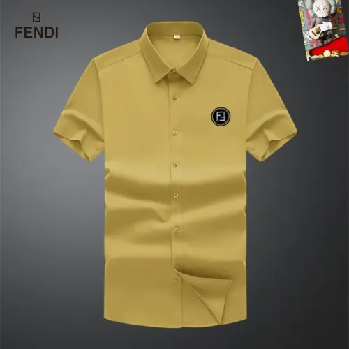 Wholesale Fendi Shirts Short Sleeved For Unisex #1445215 $38.00 USD, Wholesale Quality Replica Fendi Shirts