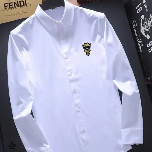 Wholesale Fendi Shirts Long Sleeved For Unisex #1445273 $40.00 USD, Wholesale Quality Replica Fendi Shirts