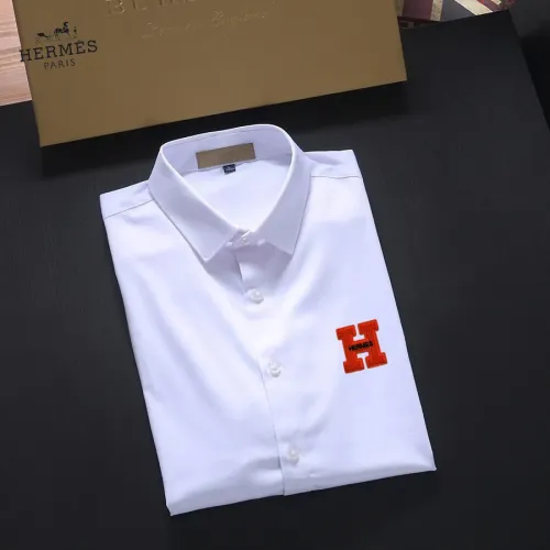 Replica Hermes Shirts Long Sleeved For Unisex #1445277 $40.00 USD for Wholesale