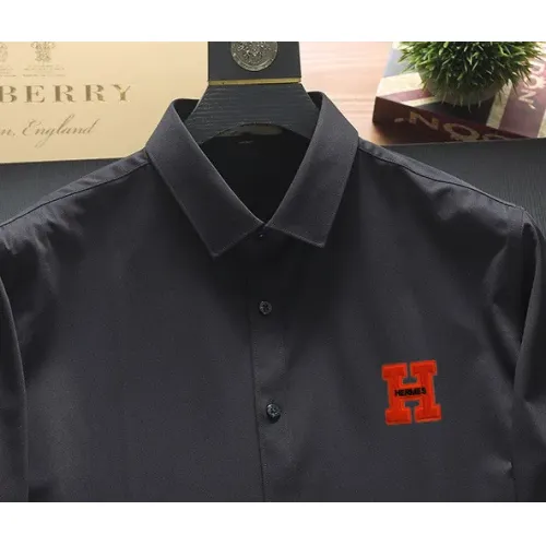 Replica Hermes Shirts Long Sleeved For Unisex #1445278 $40.00 USD for Wholesale