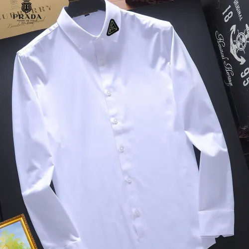 Wholesale Prada Shirts Long Sleeved For Unisex #1445289 $40.00 USD, Wholesale Quality Replica Prada Shirts