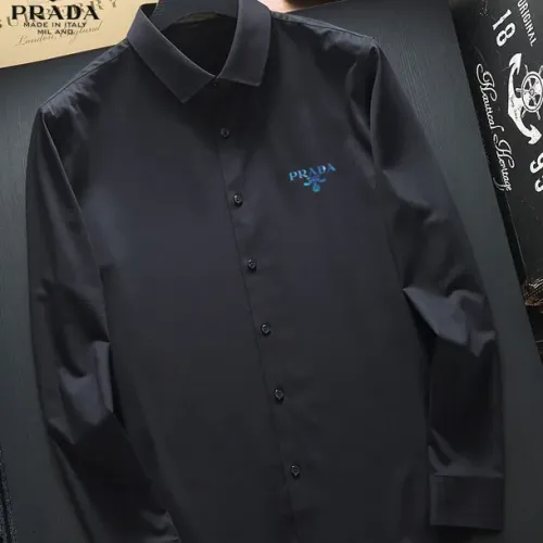 Wholesale Prada Shirts Long Sleeved For Unisex #1445298 $40.00 USD, Wholesale Quality Replica Prada Shirts