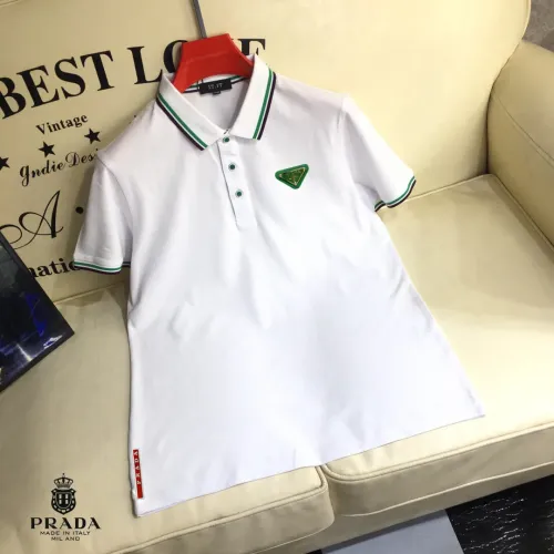 Wholesale Prada T-Shirts Short Sleeved For Men #1445321 $29.00 USD, Wholesale Quality Replica Prada T-Shirts