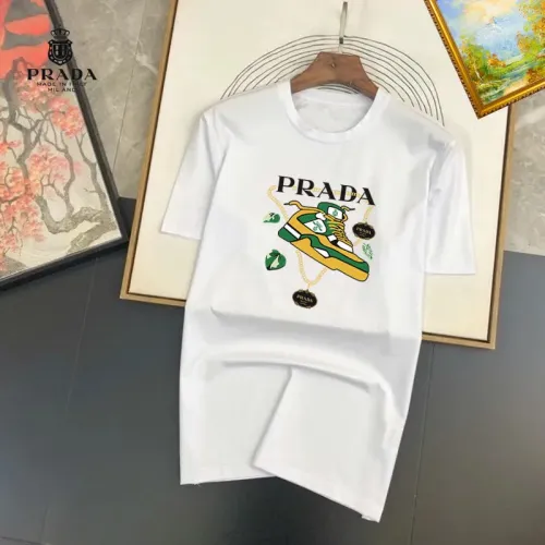 Wholesale Prada T-Shirts Short Sleeved For Unisex #1445456 $25.00 USD, Wholesale Quality Replica Prada T-Shirts