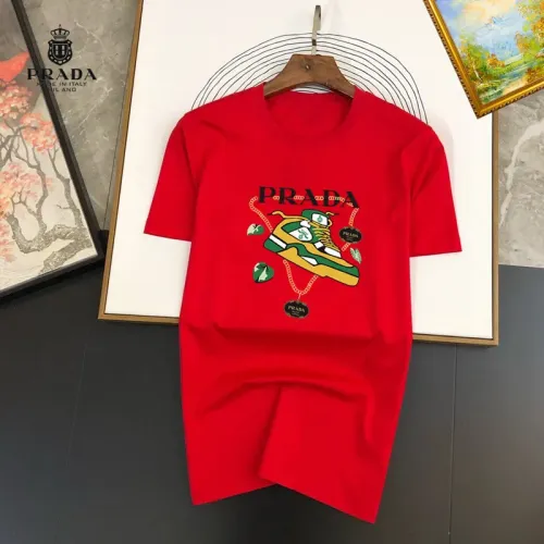 Wholesale Prada T-Shirts Short Sleeved For Unisex #1445460 $25.00 USD, Wholesale Quality Replica Prada T-Shirts