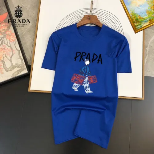 Wholesale Prada T-Shirts Short Sleeved For Unisex #1445493 $25.00 USD, Wholesale Quality Replica Prada T-Shirts