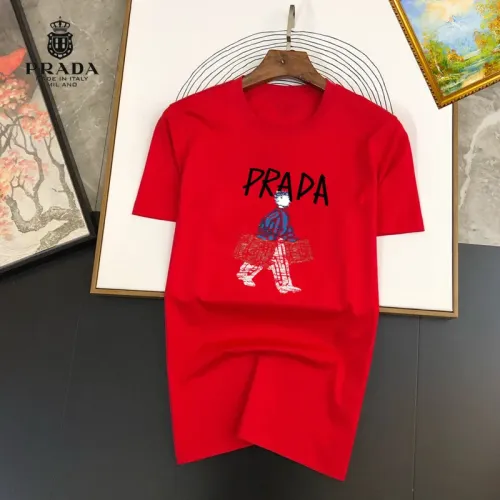 Wholesale Prada T-Shirts Short Sleeved For Unisex #1445495 $25.00 USD, Wholesale Quality Replica Prada T-Shirts