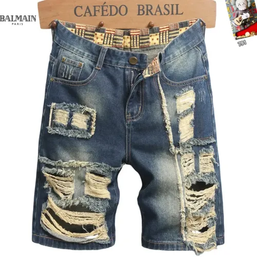 Wholesale Balmain Jeans For Men #1445509 $40.00 USD, Wholesale Quality Replica Balmain Jeans